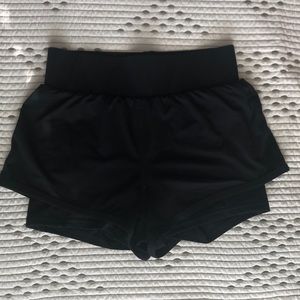 Fabletics double layered running shorts